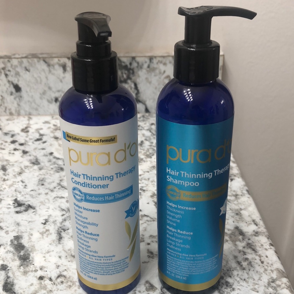 Pura dor shampoo and conditioner for thinning hair